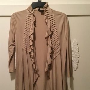 Ruffled Front Cardigan